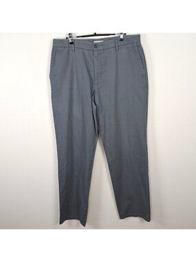 Dockers 36x34 Chino Pants Gray Khakis Trousers Travel Office Casual Slacks